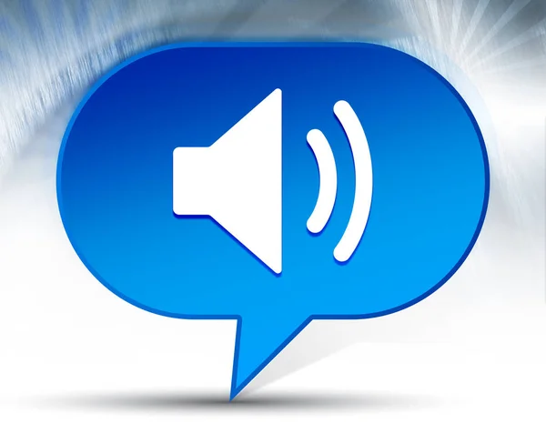 Volume speaker icon blue bubble background