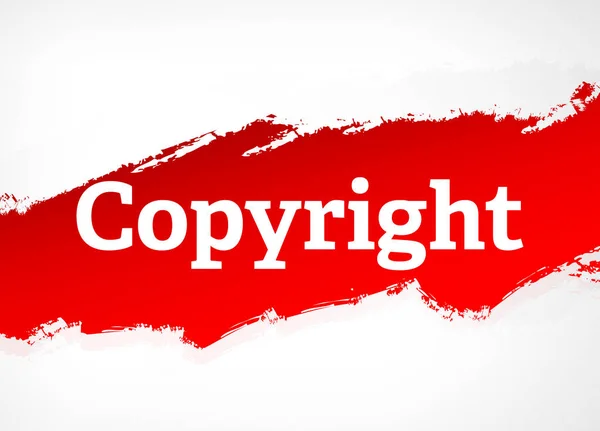 Copyright Pincel vermelho Resumo fundo ilustração — Fotografia de Stock