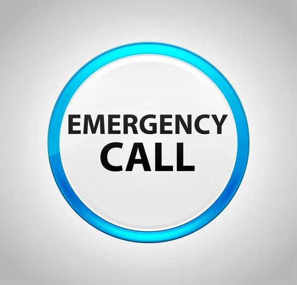 Emergency Call Round Blue Push Button