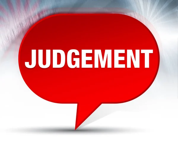 Judgement Red Bubble Background — Stock Photo, Image