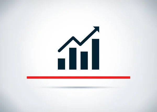 İstatistik simgesi soyut düz arka plan tasarım illüstrasyon