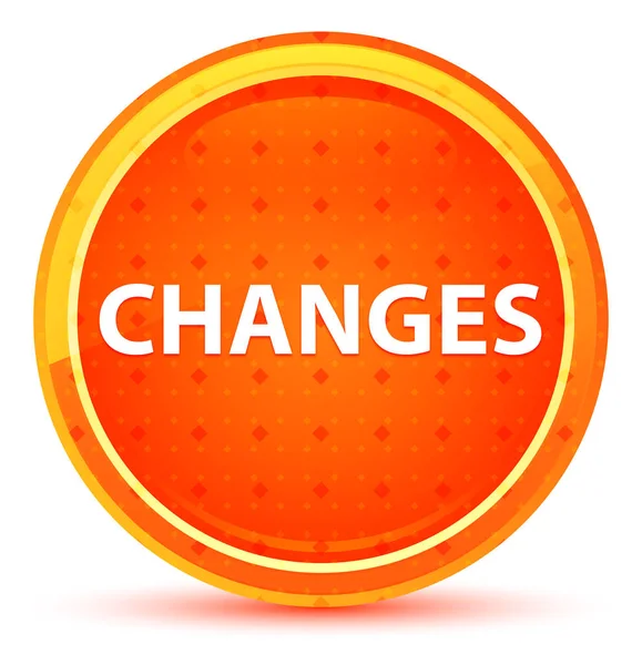 Изменения природного оранжевого круглая кнопка — стоковое фото