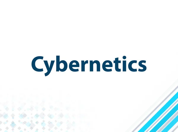 Cybernetics Modern Flat Design Blue Abstract Background — Stock Photo, Image