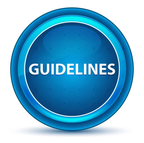 Guidelines Eyeball Blue Round Button — Stock Photo, Image