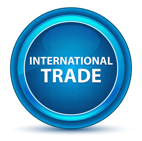 International Trade Eyeball niebieski okrągły przycisk — Zdjęcie stockowe