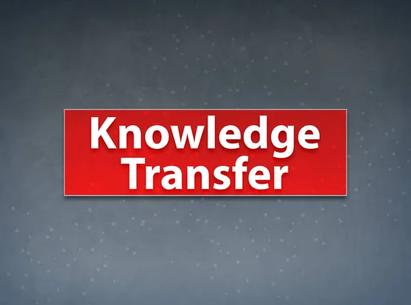 Knowledge Transfer Red Banner Abstract Background