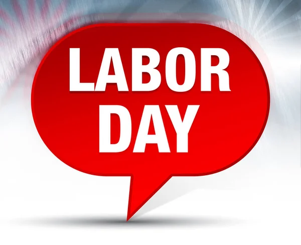 Labor Day Red Bubble Background — Stock Photo, Image