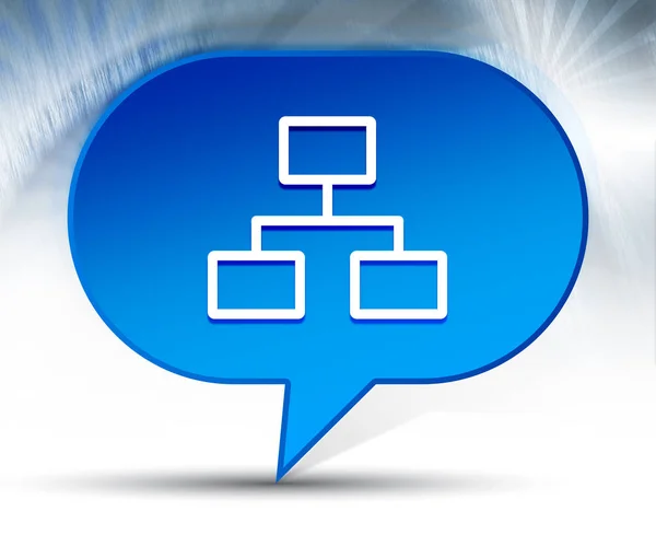 Netwerkverbindingen, pictogram blauwe bubbel achtergrond — Stockfoto