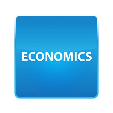 Ekonomi parlak mavi kare düğme
