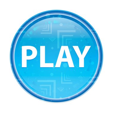 Çiçek mavisi yuvarlak düğmesini çal