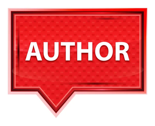 Author misty rose pink banner button — Stock Photo, Image