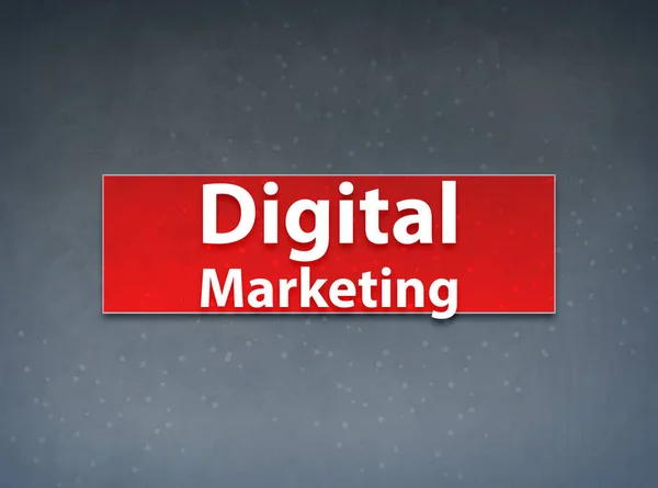Marketing Digital Red Banner Fundo abstrato — Fotografia de Stock