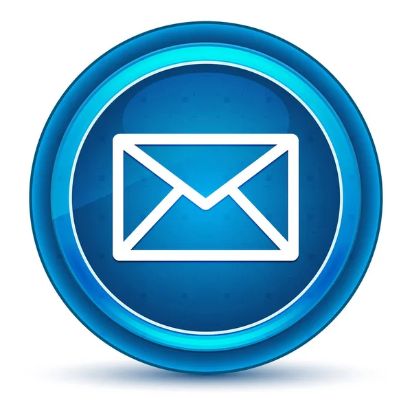 Email icon eyeball blue round button — Stock Photo, Image