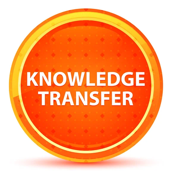Knowledge Transfer Natural Orange Round Button