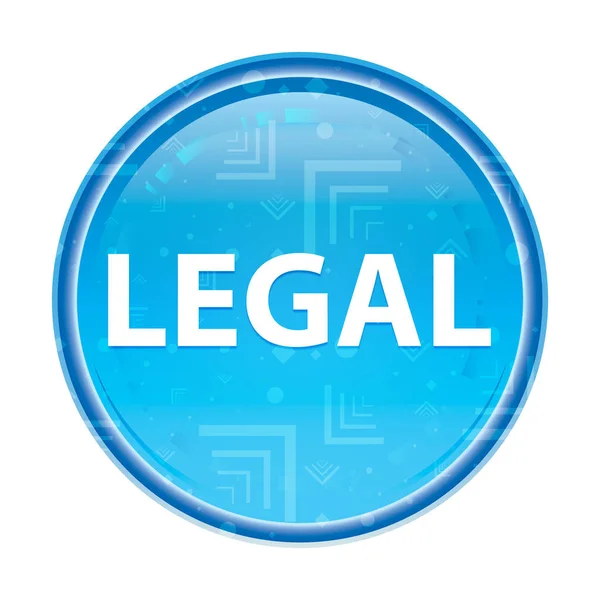 Právní květinové modré kulaté tlačítko — Stock fotografie
