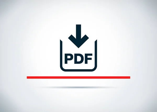 PDF-document downloaden pictogram abstracte platte achtergrond ontwerp Illus — Stockfoto