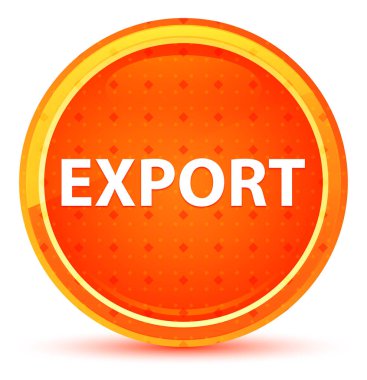 İhracat Doğal Turuncu Yuvarlak Düğme