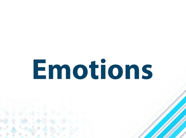 Emociones Diseño plano moderno Azul Fondo abstracto — Foto de Stock