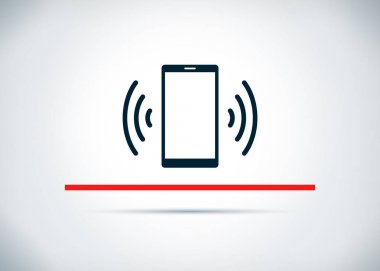 Smartphone ağ sinyal simgesi soyut düz arka plan tasarımı i