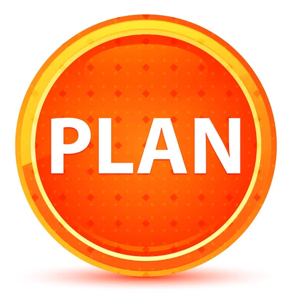 Plan Natural Orange Round Button — Stock Photo, Image