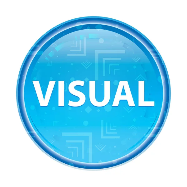 Vizuální květinové modré kruhové tlačítko — Stock fotografie