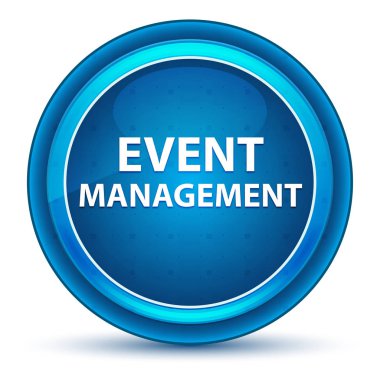 Olay Yönetimi Eyeball Mavi Yuvarlak Düğme