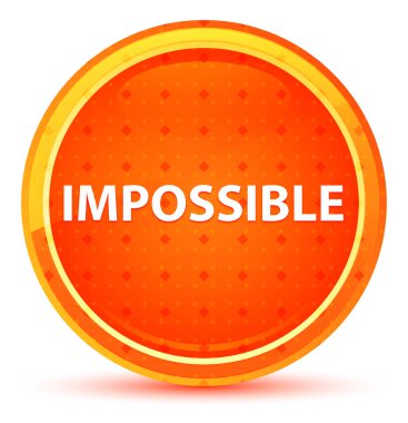 Impossible Doğal Turuncu Yuvarlak Düğme