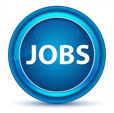 İşler Eyeball Mavi Yuvarlak Düğme