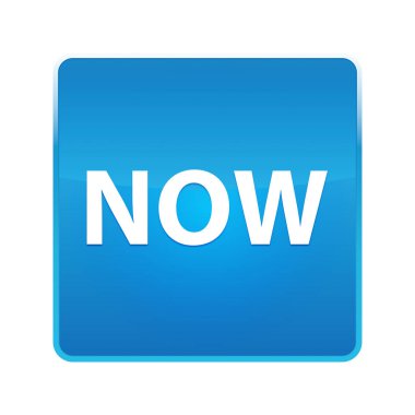 Şimdi parlak mavi kare düğmesi