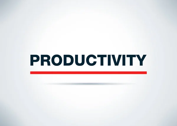 Produktivität abstrakt flacher Hintergrund Design Illustration — Stockfoto