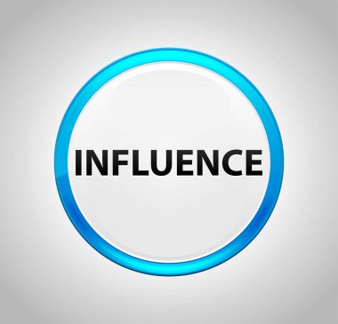 Etkisi Yuvarlak Mavi Buton