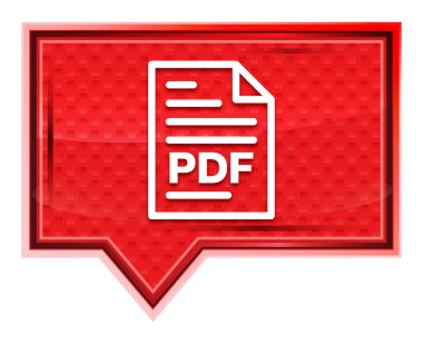Pdf belge sayfası simgesi puslu gül pembe afiş düğmesi