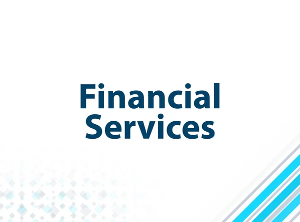 Servicios financieros Diseño plano moderno Azul Fondo abstracto —  Fotos de Stock