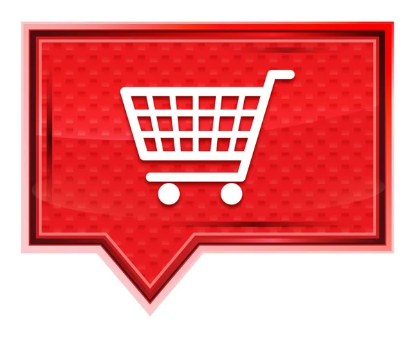 Shopping cart icon misty rose pink banner button — Stock Photo, Image
