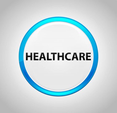 Sağlık Yuvarlak Mavi Buton