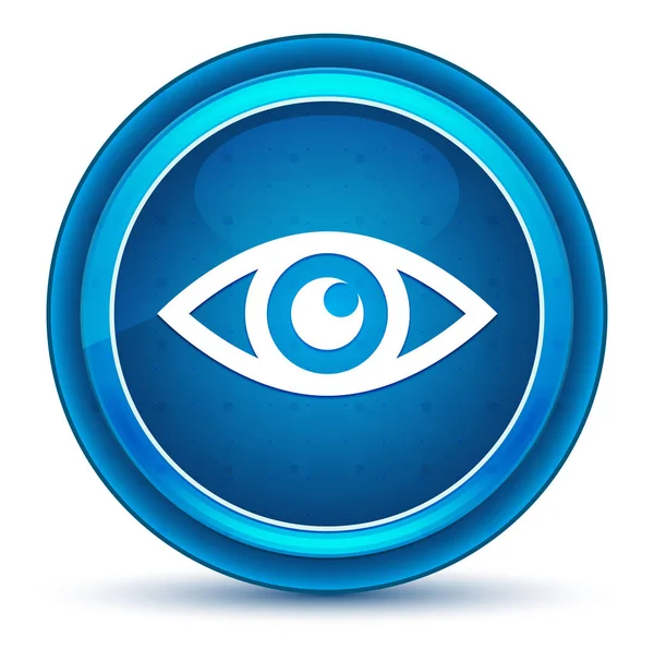 Eye icon Eyeball blauwe ronde knop — Stockfoto