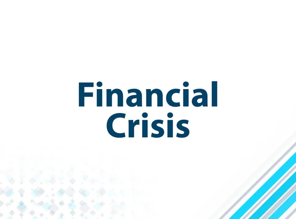 Financial Crisis Modern Flat Design Blue Abstract Background