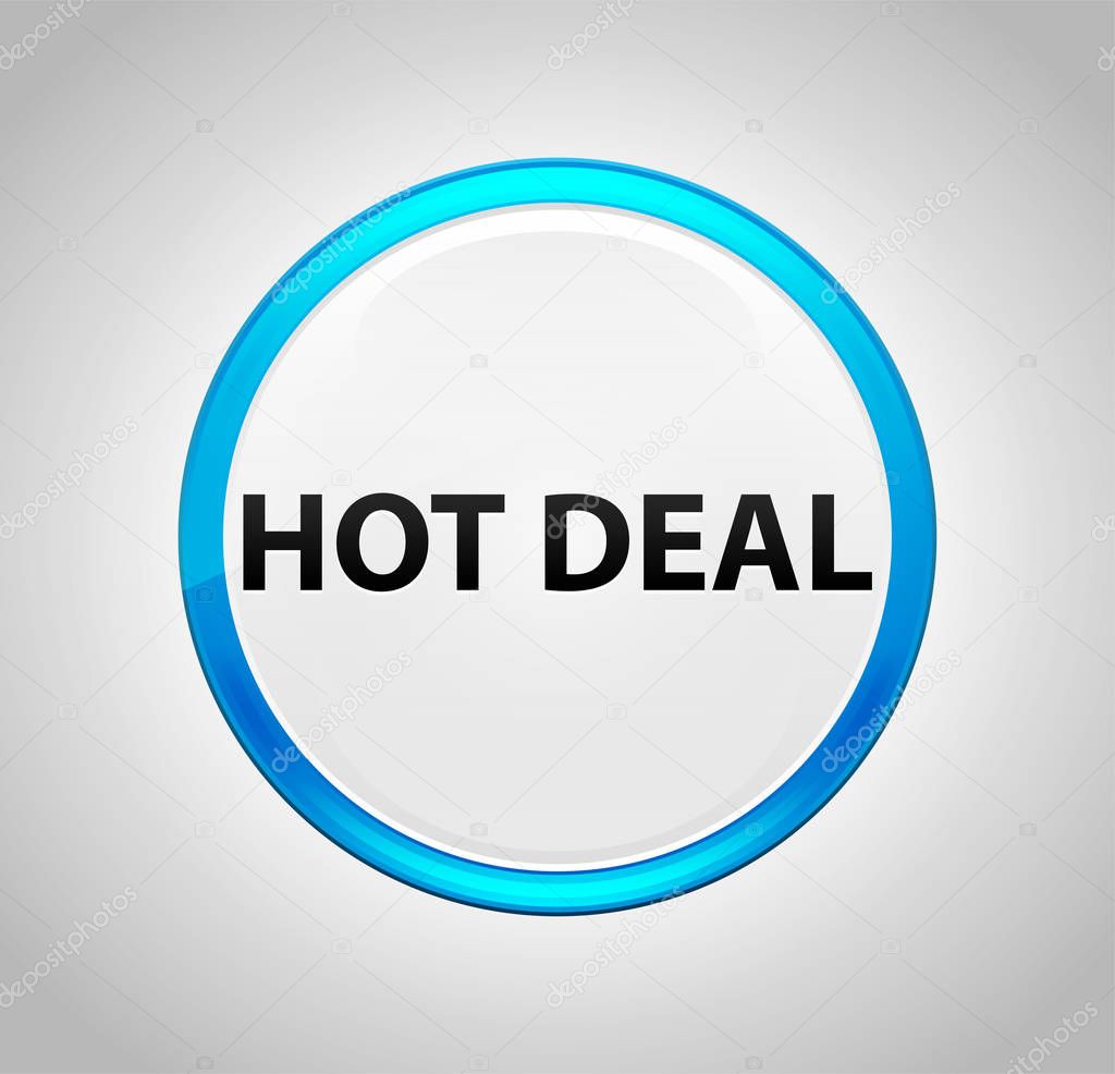 Hot Deal Round Blue Push Button