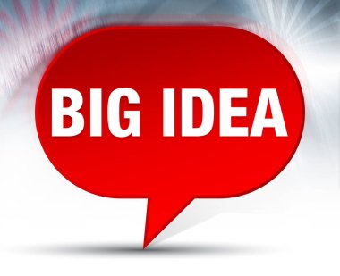Büyük Fikir Kırmızı Bubble Arka Plan