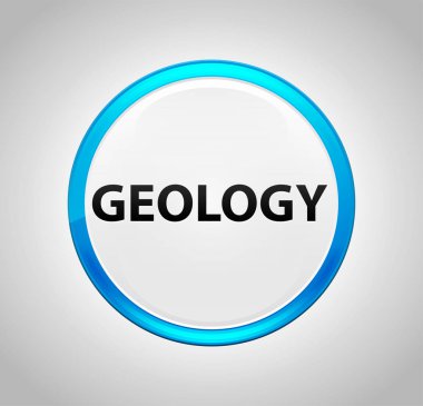 Jeoloji Yuvarlak Mavi Buton