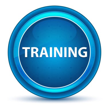 Eğitim Eyeball Mavi Yuvarlak Düğme