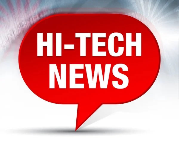 Hi-tech News Red Bubble Background