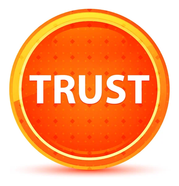 Trust natuurlijke oranje ronde knop — Stockfoto