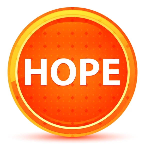 Hope Natural Orange Round Button — Stock Photo, Image