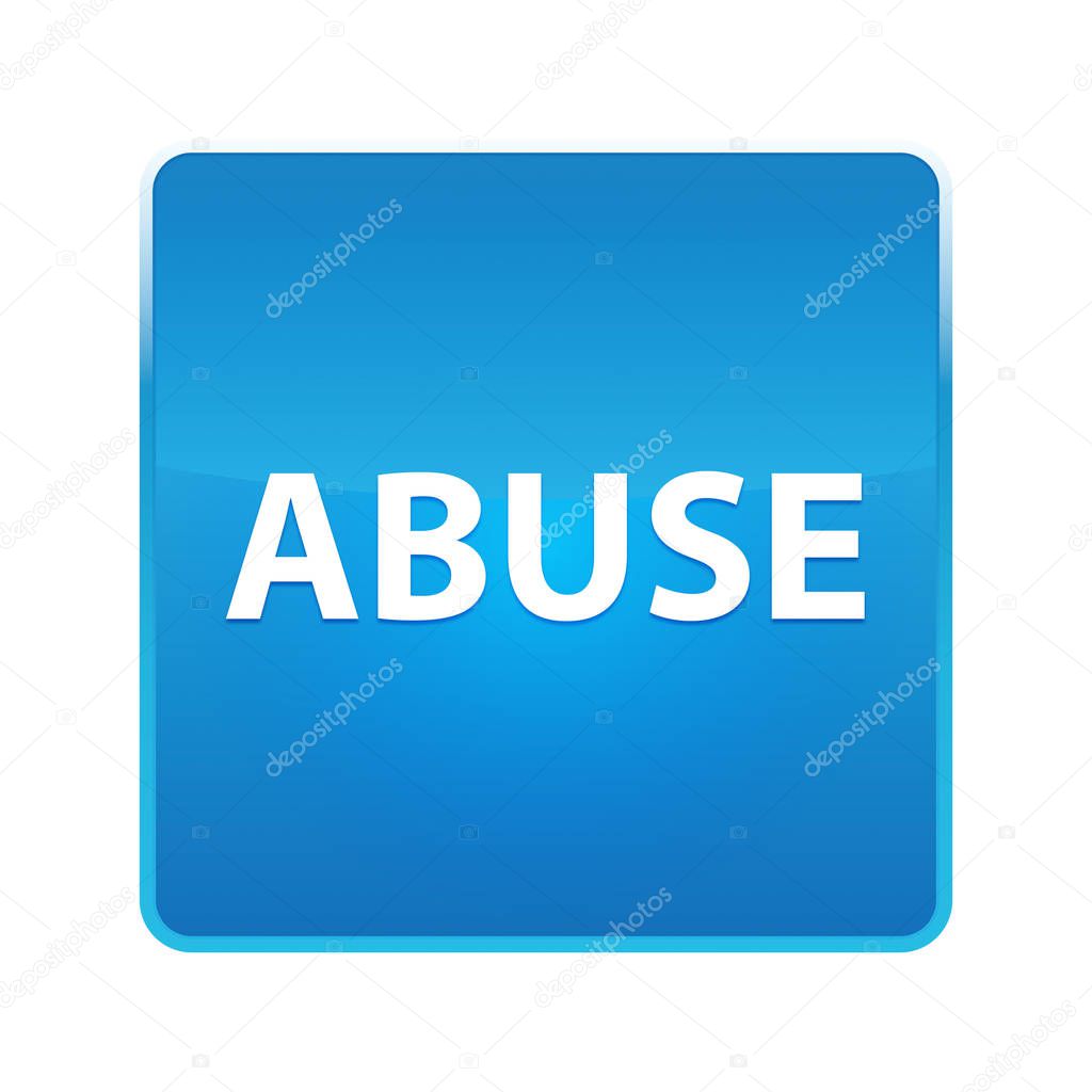 Abuse shiny blue square button