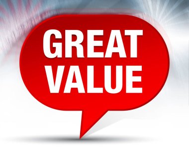 Büyük Değer Kırmızı Bubble Arka Plan