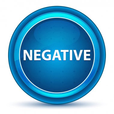 Negatif Eyeball Mavi Yuvarlak Düğme