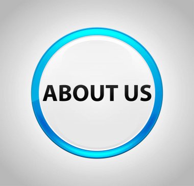 Hakkımızda Yuvarlak Mavi Buton Düğmesi