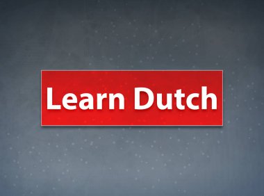 Hollandaca Red Banner Soyut Arka Plan öğrenin