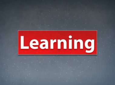 Öğrenme Red Banner Soyut Arka Plan